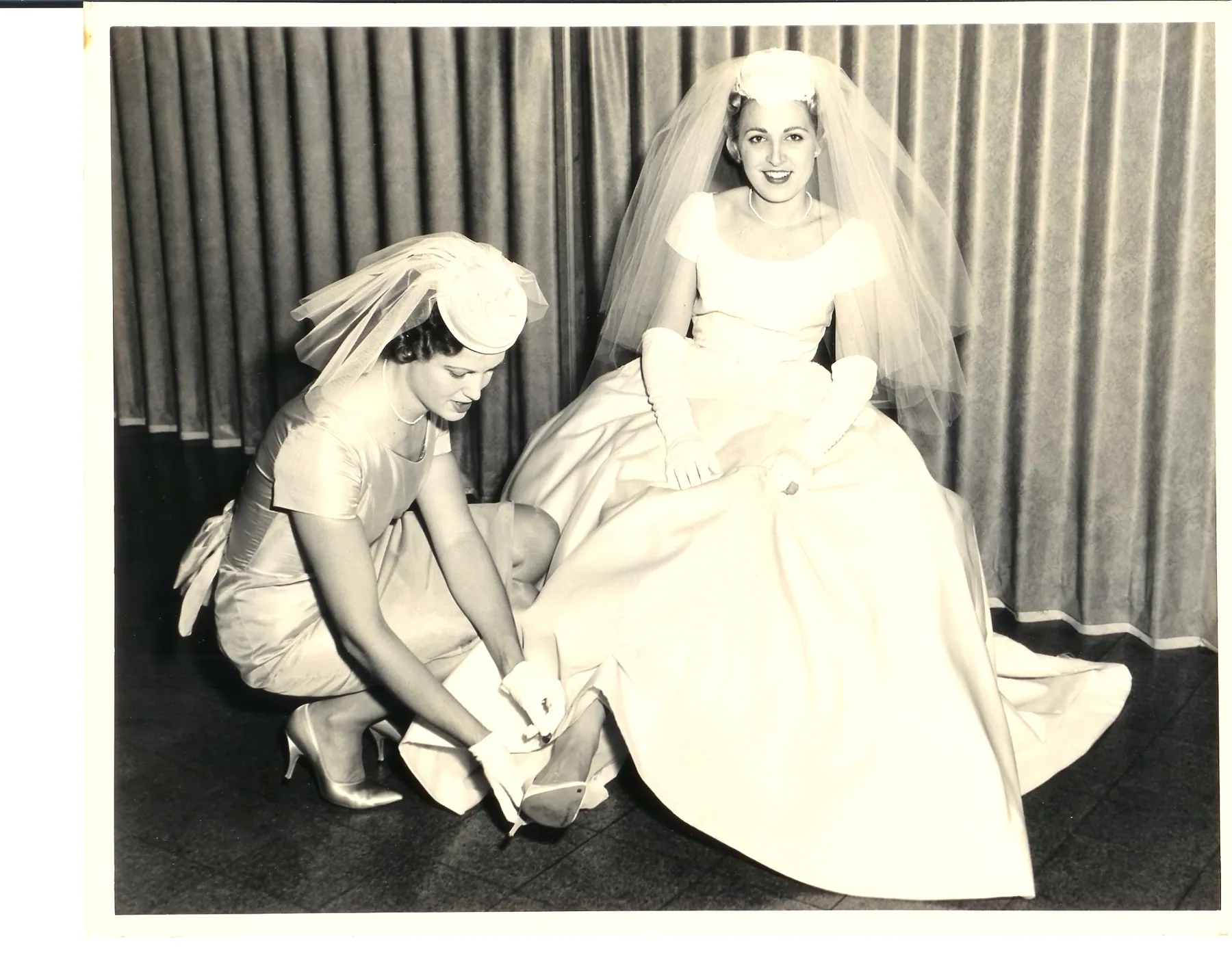 Archival wedding photograph from 1961